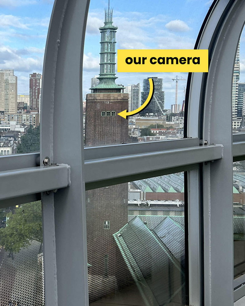 TADA camera in the Boijmans tower